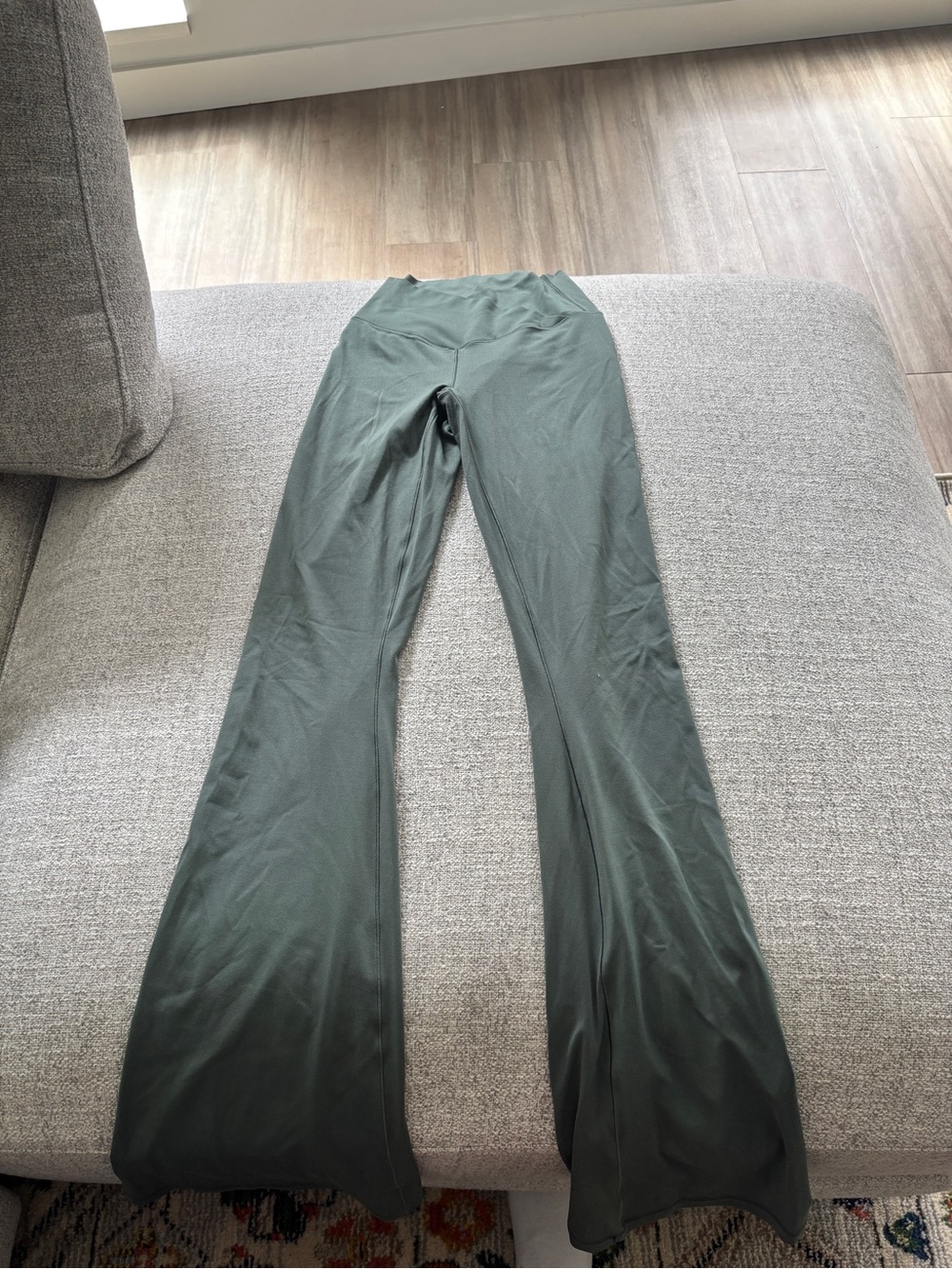 aerie Olive Green Boot Cut Flare Pants